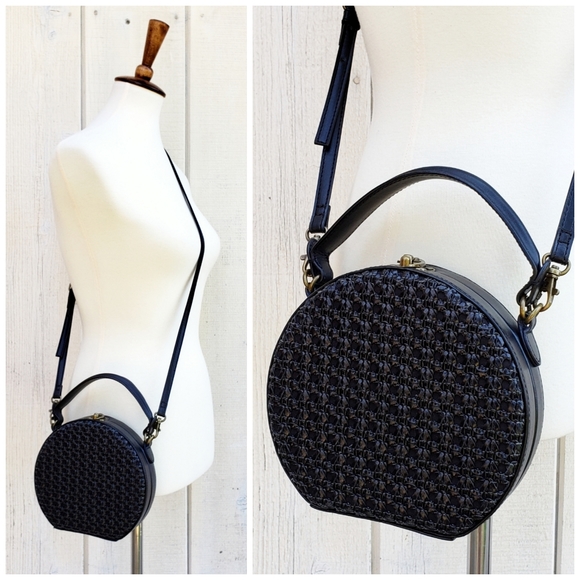 Anthropologie Handbags - Anthropologie Crossbody Circle Top Handle Bag